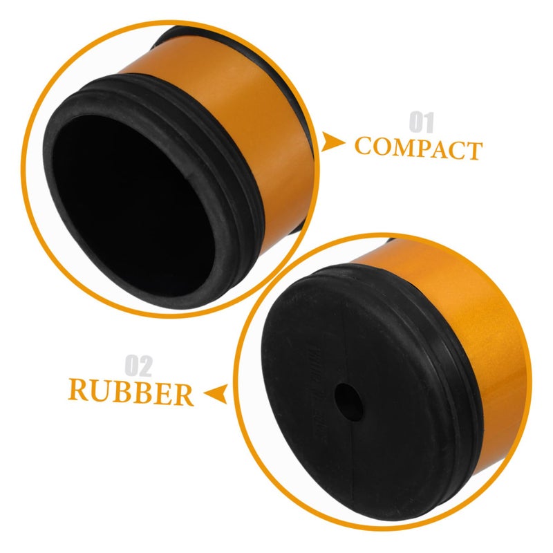 6 Pcs Reflective Scaffolding Rubber Covers Durable Pipe Fittings Enhanced Visibility Secure Fit - Image 4