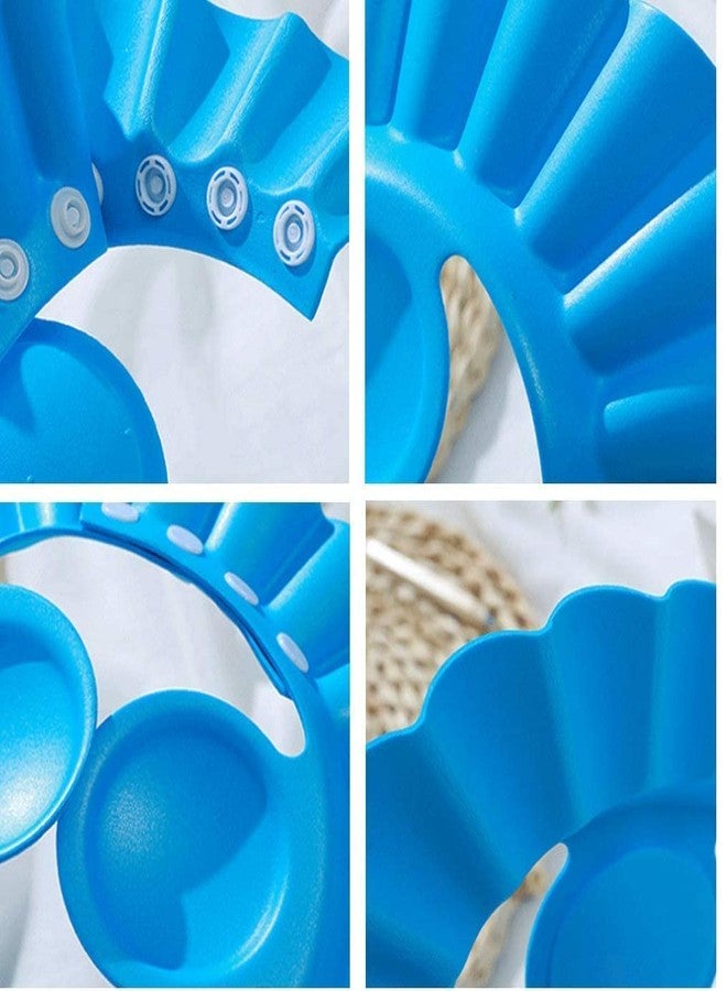 Divik Adjustable Safe Soft Bathing Baby Shower Cap Reusable Waterproof Children Baby Hair Wash Eye Ear Protector Cap (1Pcs) - Image 4