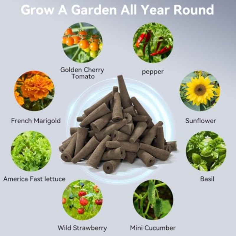 100 PCS Hydroponics Grow Sponges Seed Pods Replacement Root Growth Sponges Compatible With AeroGarden Seedling Starter Kit Refill For Hydroponic Indoor Garden System - Image 4