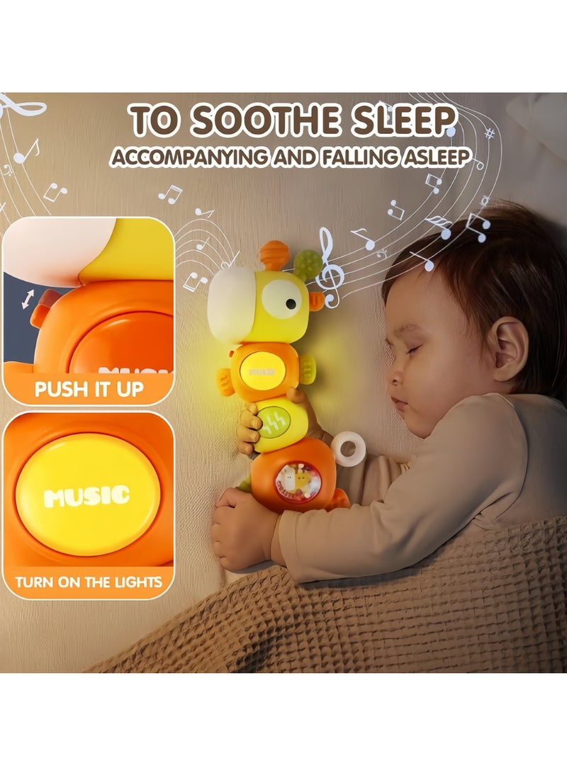 Baby Montessori Sensory Teething Music Lighting Rattle Toys for 3-12-36 Months, Food Grade Baby Teether, Newborn Infant Rattle Toys Children's Day Gift, Learning Educational Musical Kid's Day Gift Toys for Boys Girls  - Image 2