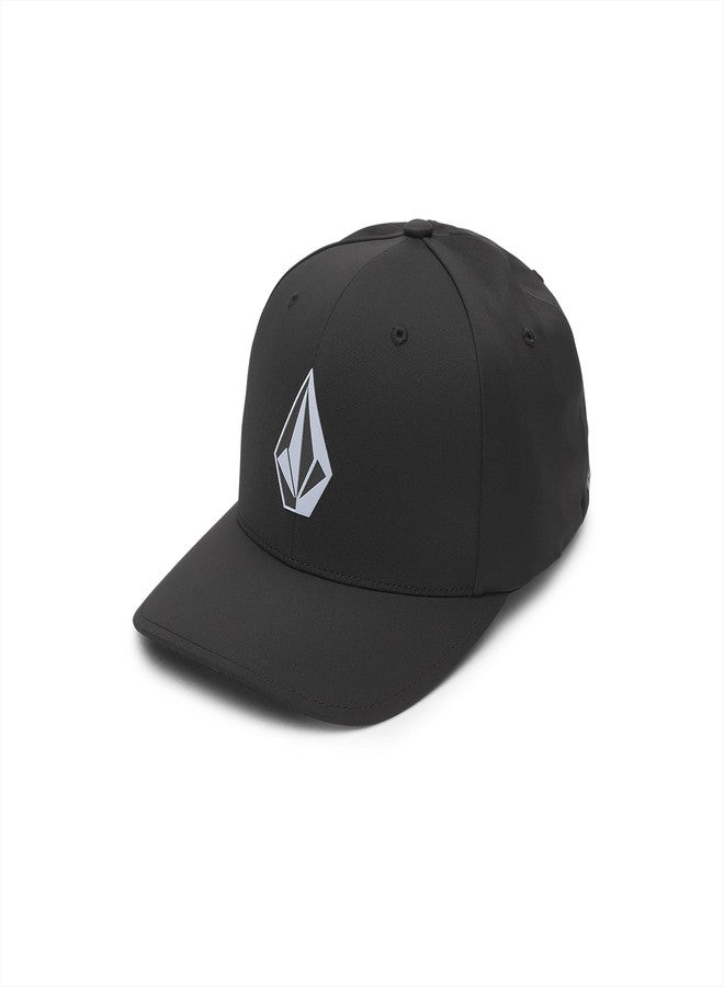 Volcom Men's Full Stone Flexfit Hat, Black - Image 1