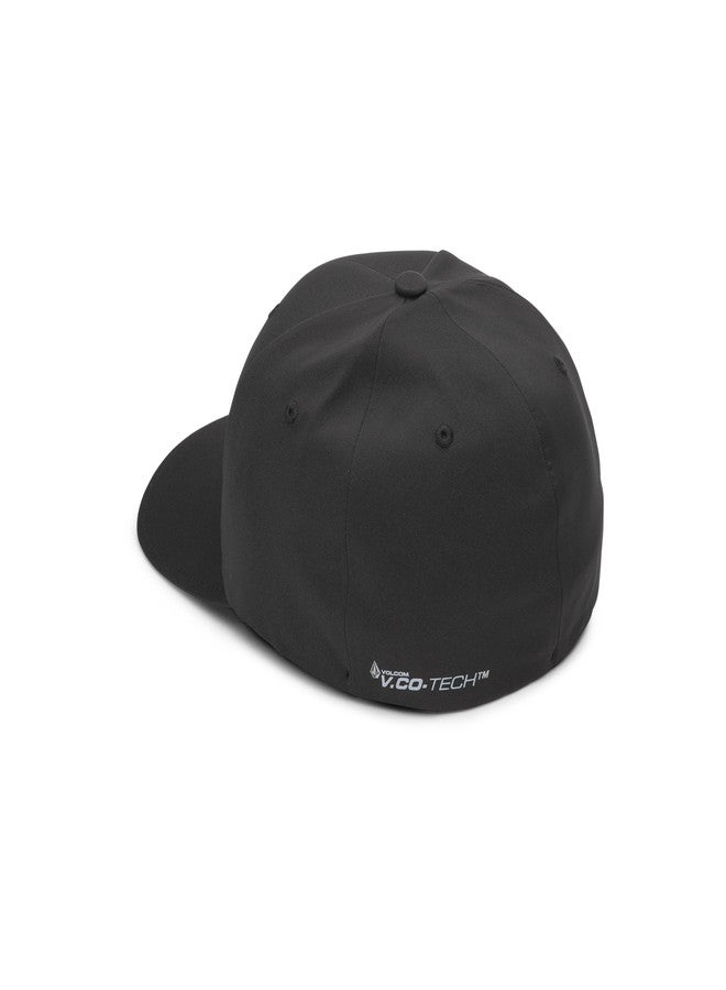Volcom Men's Full Stone Flexfit Hat, Black - Image 2