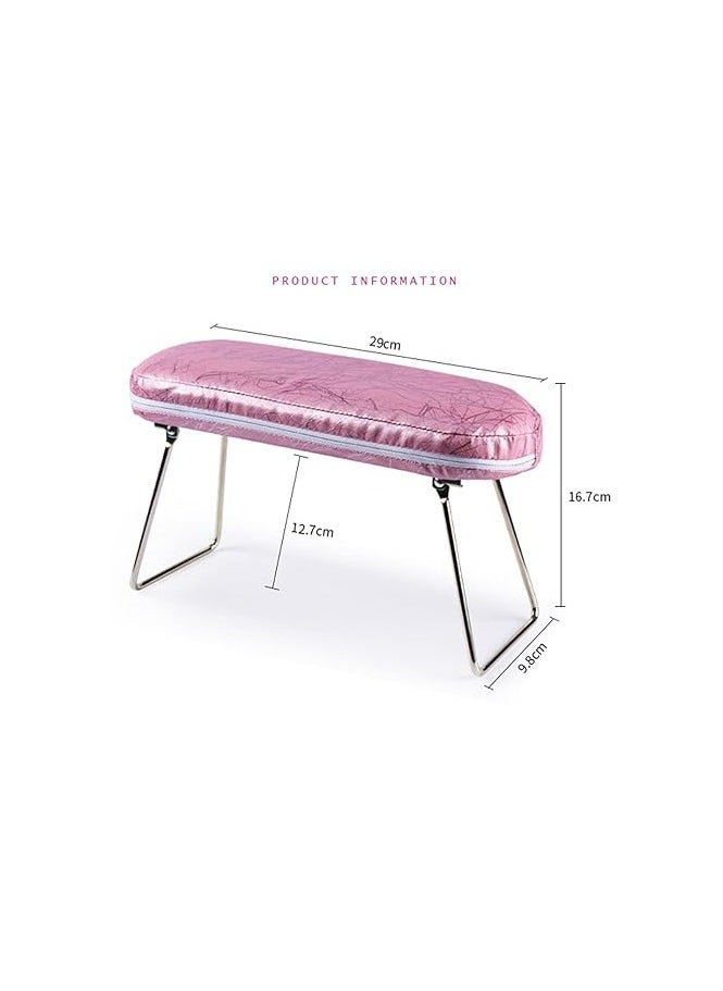 Nail Arm Rest Hand Pillow Arm Rest Cushion with Bracket Professional Nail Rest Cushion Table Desk Station for Nail Salon Technician Use