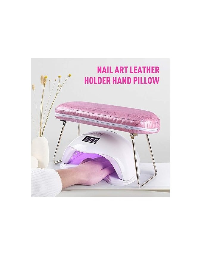 Nail Arm Rest Hand Pillow Arm Rest Cushion with Bracket Professional Nail Rest Cushion Table Desk Station for Nail Salon Technician Use