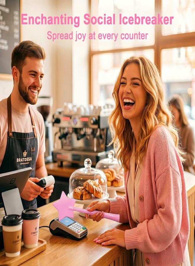Unijoy Fairy Pay Credit Card Wand - 14.2" Secure Magic Tap to Pay Wand Debit Card Holder - Contactless Payment Gift for Women with Long Nails at Fast Food Drive Thru & Coffee Shops - Image 5