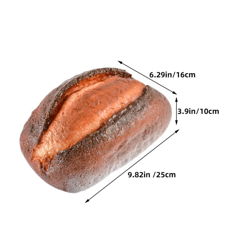 Faux Bread Prop For Photography Shop Display Home Decor Size 25X16X10CM - Image 3