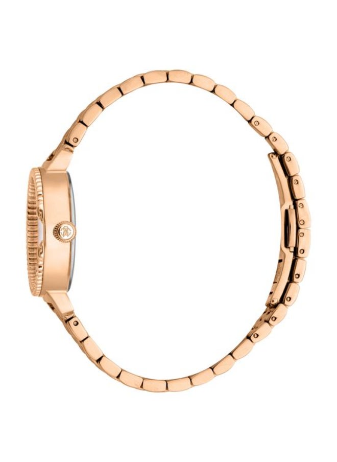 roberto cavalli ساعة يد نسائية أنالوج من الفولاذ المقاوم للصدأ RC5L061M0075 SET - 25 مم  - Image 5