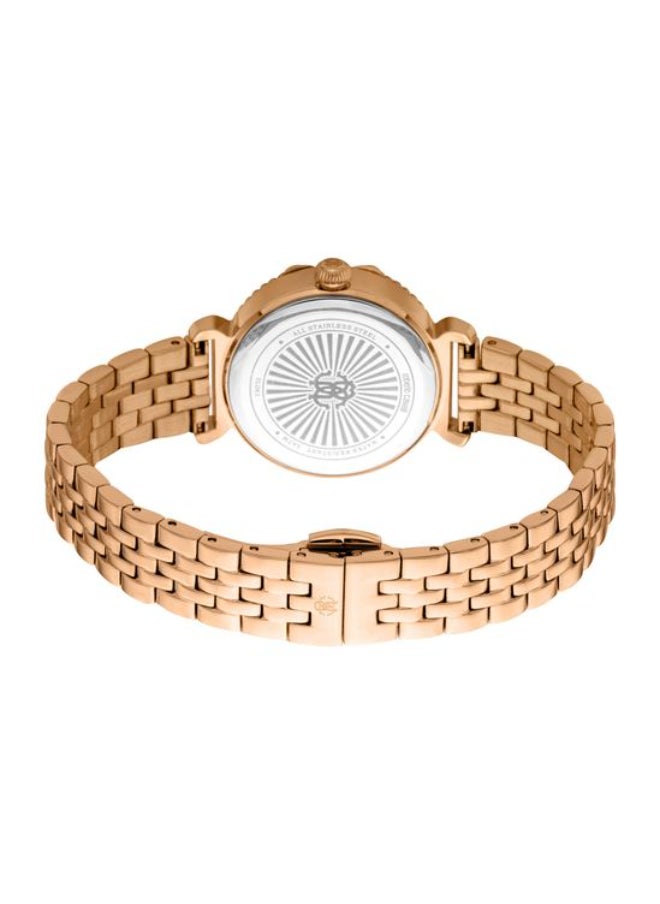 roberto cavalli ساعة يد نسائية أنالوج من الفولاذ المقاوم للصدأ RC5L061M0075 SET - 25 مم  - Image 4