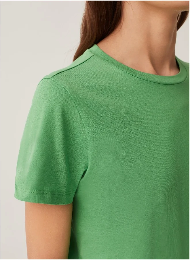 Ovs Ovs Cotton T-Shirt With Crew Neck