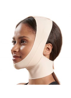 Unisex Recovery Compression Chin Strap with Mid-Neck Coverage for Post-Op Mask