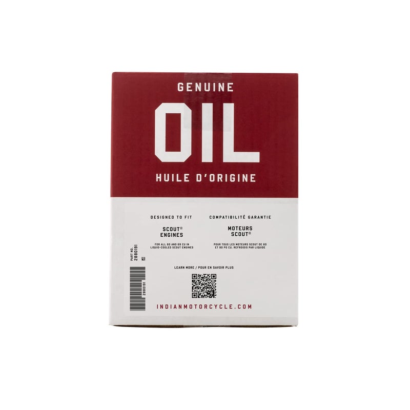 Indian Motorcycle Oil Change Kit for All 60 & 69 Cu In Liquid-Cooled Scout Engines  4 Quarts 15W-60 Full Synthetic Oil  1 Oil Filter  2 Washers  Clutch Performance  Engine Protection - 2880191 - Image 4
