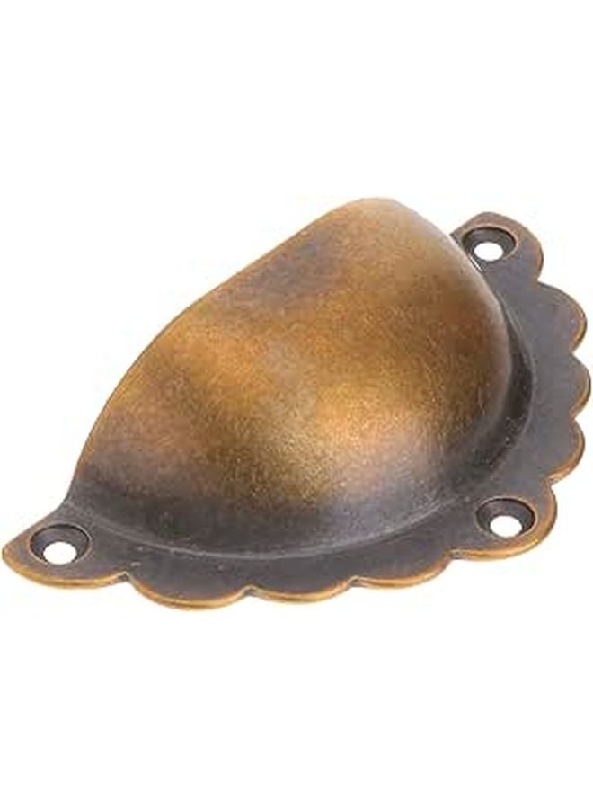 Antique Brass Drawer Pulls Semi Circle Cabinet Handles For Kitchen Furniture - Image 1
