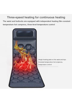RATSAW Electric Massage Mat Multifunction Foldable Full Body Massage Mat Body Heating Massage Pad with Pillow Neck Shoulder Back Calf Leg Muscle Relax Suitable For Home Office Car  - Image 2