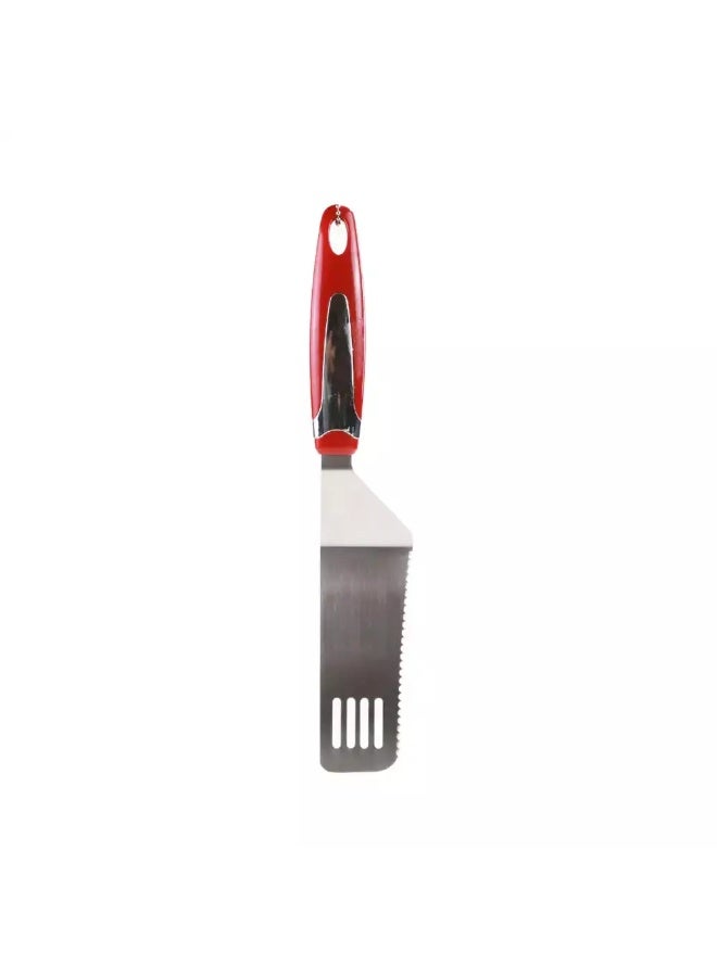 Ascot Pizza Server Cake Pizza Pie Server, Slicer Divider and Pastry Spatula with Serrated Blade, Red - Image 4