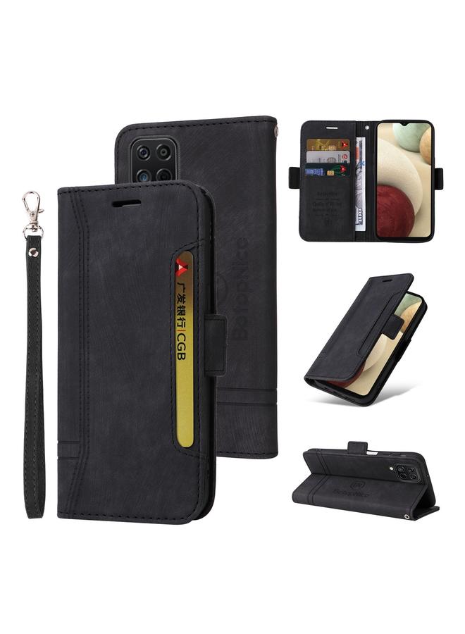 Case For Samsung Galaxy A12 5G / 4G Dual-side Buckle Leather Phone Case