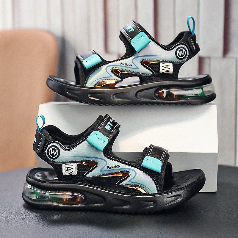 Cushioning Air Cushion Boys' Sandals Summer Children'S Students Middle And Large Children'S Soft-Soled Beach Shoes Waterproof - Image 1