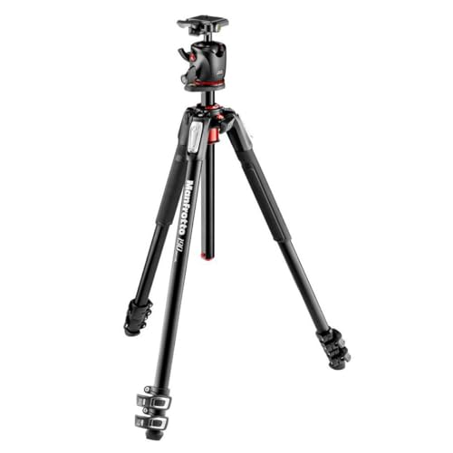 Manfrotto 190XPRO Aluminum 3-Section Tripod Kit with Ball Head (MK190XPRO3-BHQ2) - Image 1