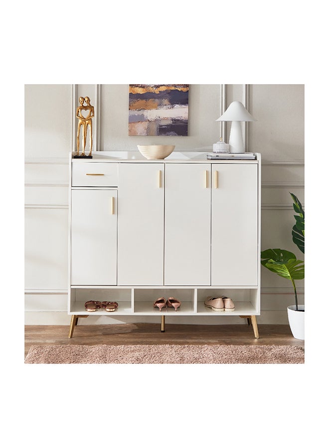 هوم بوكس خزانة أحذية حجر ملبد لـ22 زوج بـ4 أبواب ودرج من بيرل - Image 2