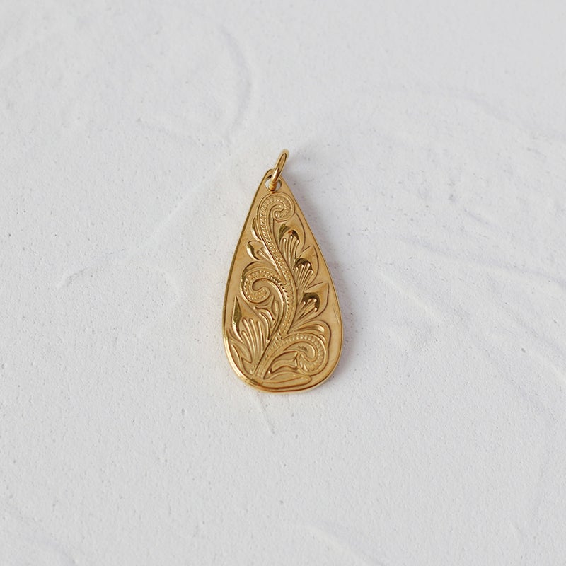 Generic L-Series Pendant Serpentine Rose Coin Clasp Necklace L14 water drop vine flower 