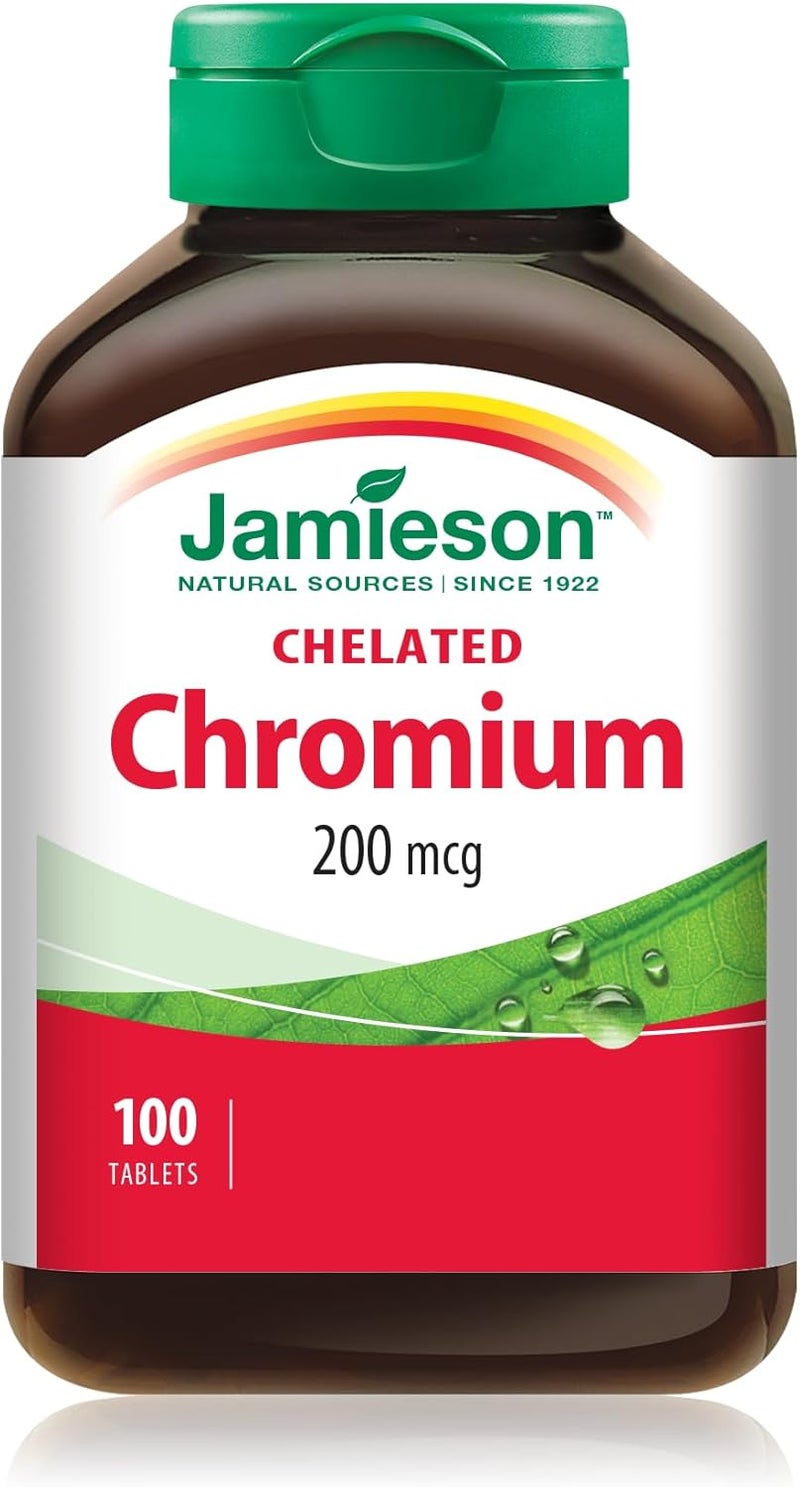 Jamieson 200 mcg Chelated Chromium Tablets - Image 1