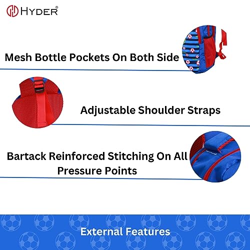 HYDER 35L Latest And Trendy Stylish Waterproof College/Casual/School Bag/Backpack For Kids, Boys, Girls, Men And Women | Best Bags For Everyday Use (Royal Blue) - Image 5