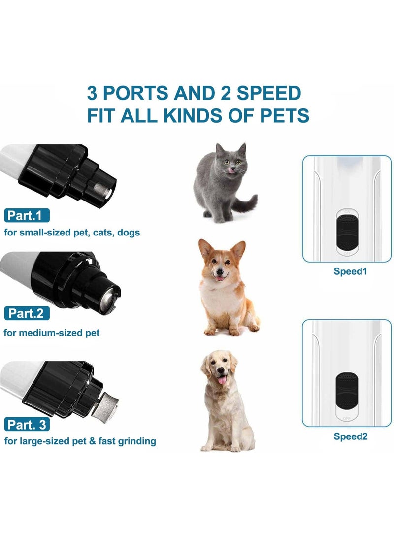 general Silent Groom Pro Nail Grinder Cordless, Silent Groom Pro for Dogs and Cats, Dog Nail Trimmer Quick USB Charge with Replacement Grinding Heads - Image 5