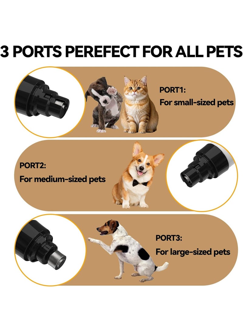 general Upgraded Quiet Dog Nail Grinder, Professional 2-Speed Rechargeable Pet Nail Trimmer for Small/Medium/Large Dogs & Cats, Painless Paw Grooming with 2 Replacement Grinding Heads(M1) - Image 3