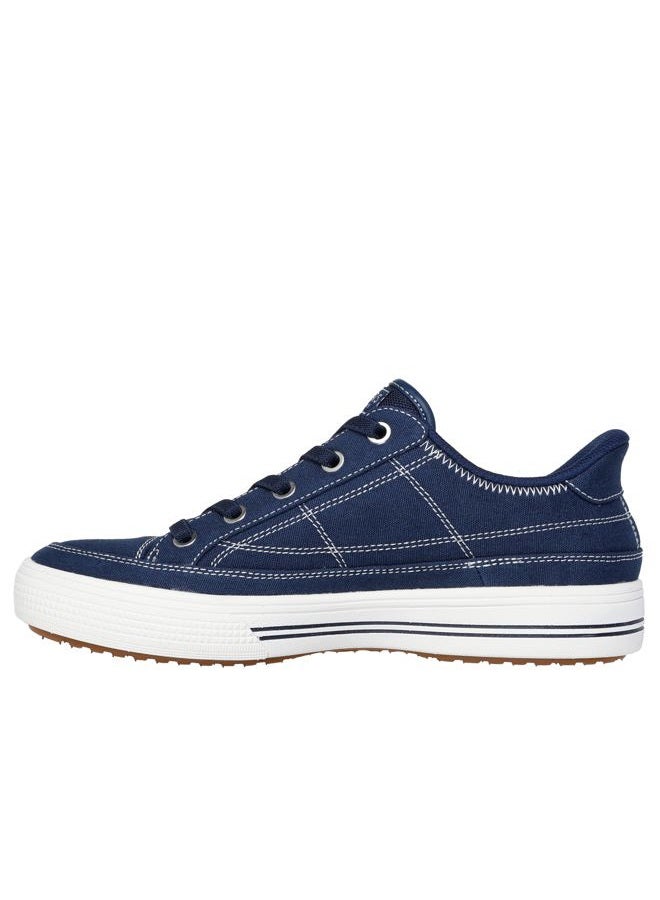 SKECHERS حذاء رياضي نسائي بتقنية آرك فيت - سِيا يا هناك، سهل الارتداء بدون استخدام اليدين، لون كحلي، 40 EU - Image 2