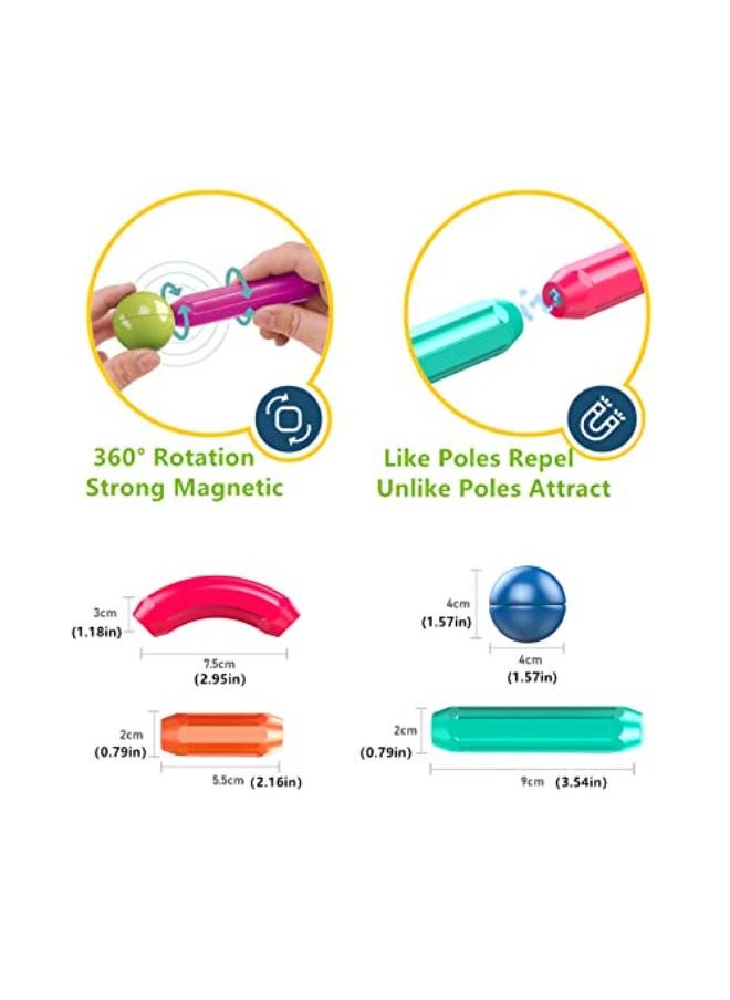 Magnetic Stick and Balls Building Set – 42-Piece  - Image 2
