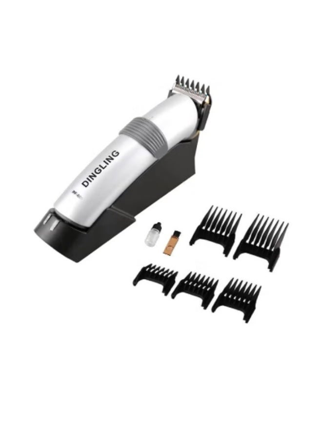DINGLING Professional Electric Hair Clipper With Blades Silver/Black 21.21x21.01x7.39cm - Image 1