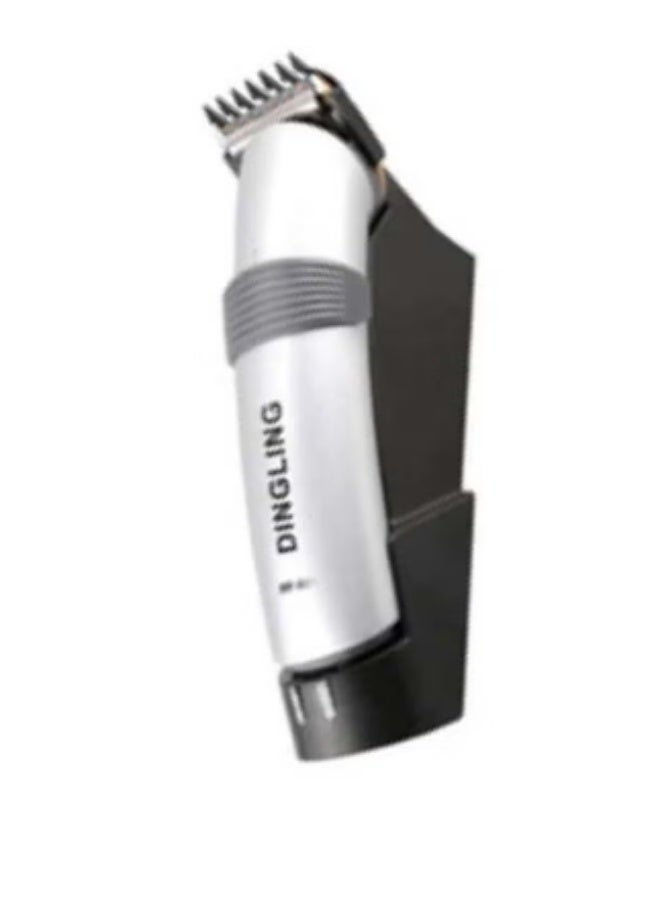 DINGLING Professional Electric Hair Clipper With Blades Silver/Black 21.21x21.01x7.39cm - Image 2