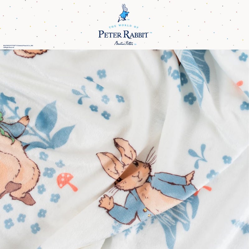 Franco Franco Peter Rabbit Book Easter Kids Bedding Super Soft Cozy Throw  46 in x 60 in  (Officially Licensed Product)  - Image 5