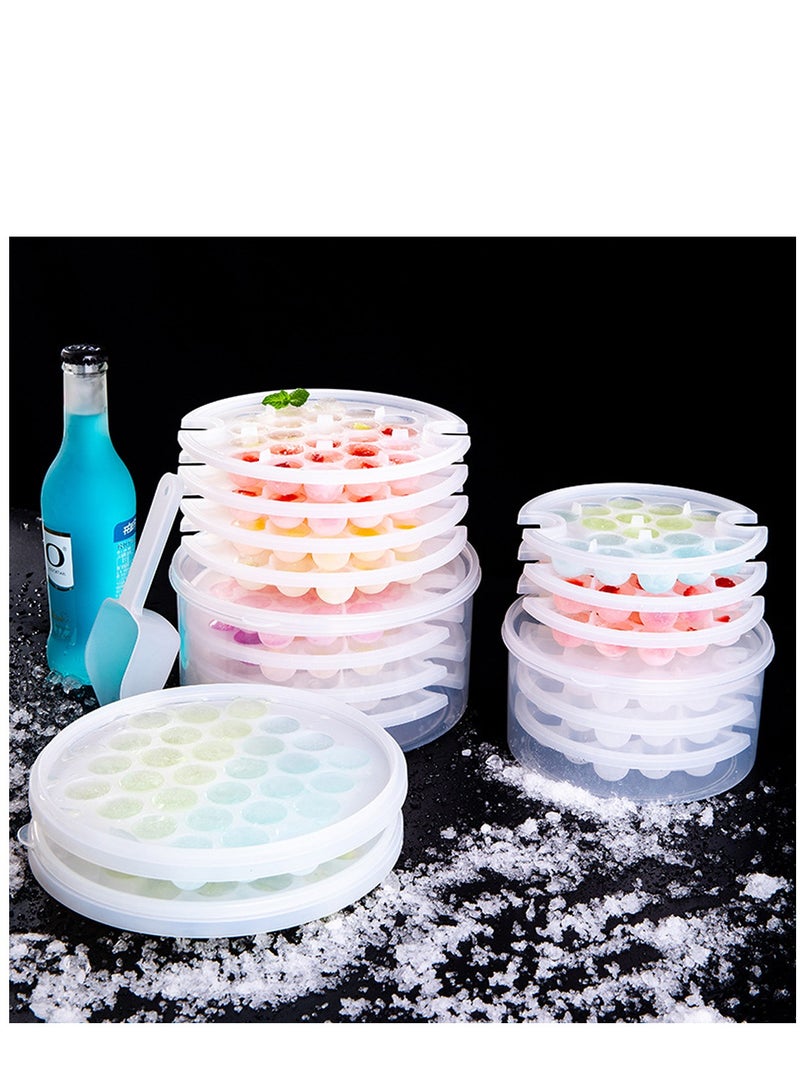 SYOSI Ice Cubes Trays with Storage Container Ice Cube Mould Easy Release with Lid for Home Kitchen, Freezer, Mixed Drinks, Whiskey, Cocktails (3 Pack) - Image 4
