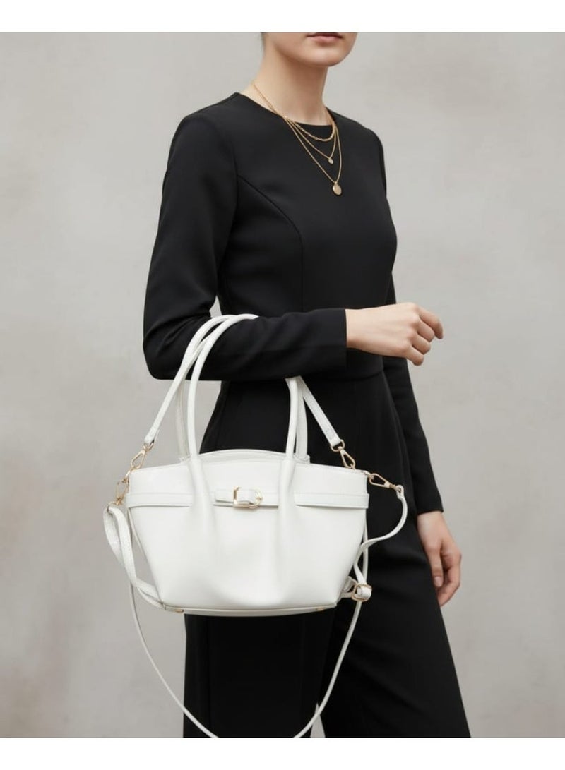 شنطة جلد حريمي مودرن 3 استخدام – تناسب الشغل والخروجات - Image 3