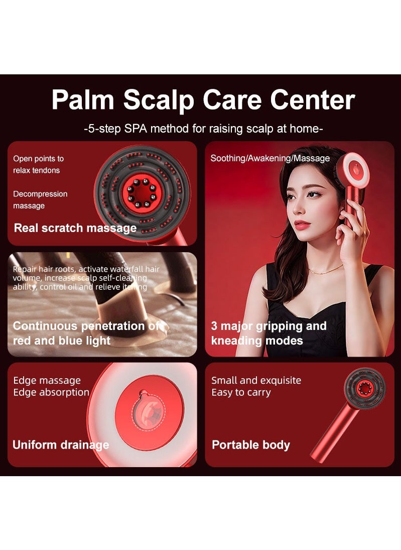 MAOGEDA - Hair Massager - Portable 2-in-1 Smart Scalp Hairbrush & Hair Oil Applicator Brush - Smart Home Use Tool for Hair Care, Growth, Anti-Dandruff Exfoliation Treatment with Refillable Essence Tube, Ideal for Medicinal Essential Oil Application and Head Massager - Image 1