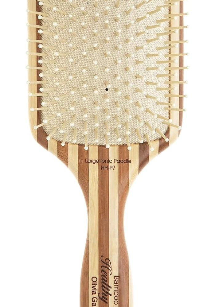Olivia Garden Healthy Hair Eco-Friendly Bamboo Ionic Paddle Hair Brush - Large - Image 1