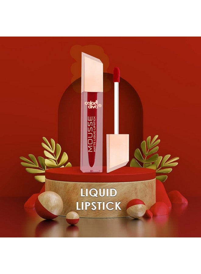 adbeni Matte Liquid Lipstick & Lipliner Combo Pack | Long Lasting & Waterproof | Precision Definition | Transfer Resistance & Distinctive Look (Fiery Queen, Mermaid) - Image 4