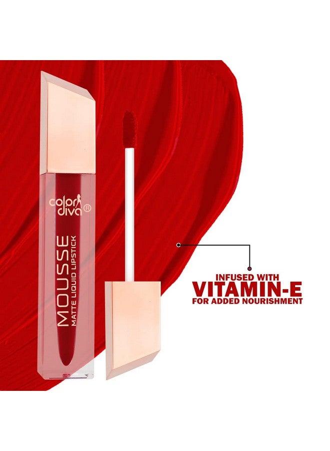 adbeni Matte Liquid Lipstick & Lipliner Combo Pack | Long Lasting & Waterproof | Precision Definition | Transfer Resistance & Distinctive Look (Fiery Queen, Mermaid) - Image 2