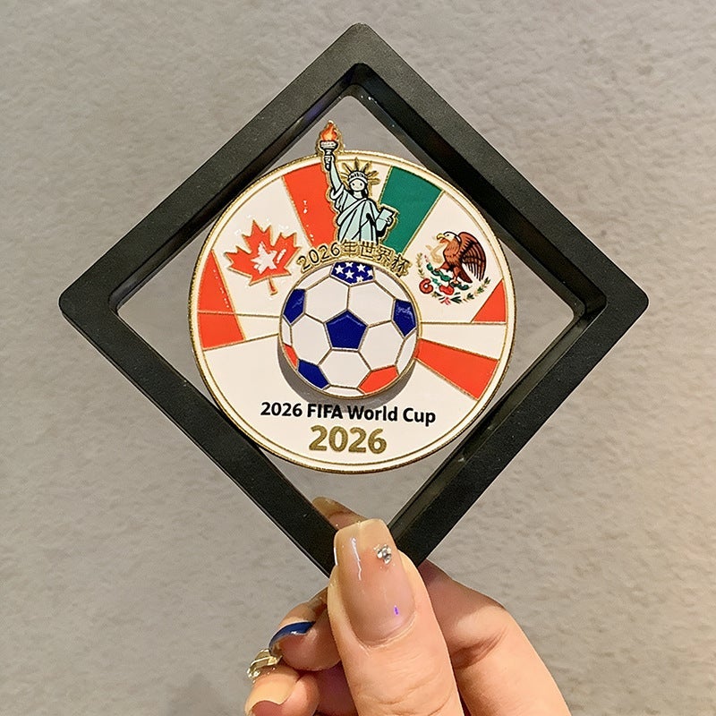 2026 Authentic FIFA World Cup Metal Fridge Magnet - Creative Souvenir Gift, Versatile Magnetic Decor - Image 2