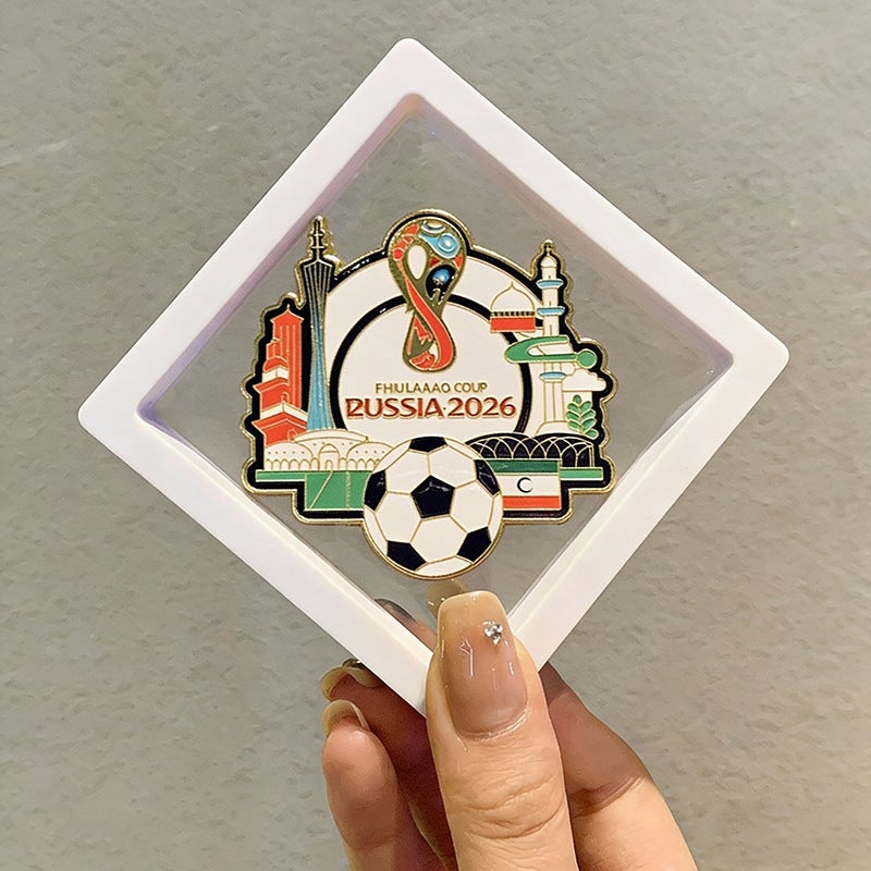 2026 Authentic FIFA World Cup Metal Fridge Magnet - Creative Souvenir Gift, Versatile Magnetic Decor - Image 1