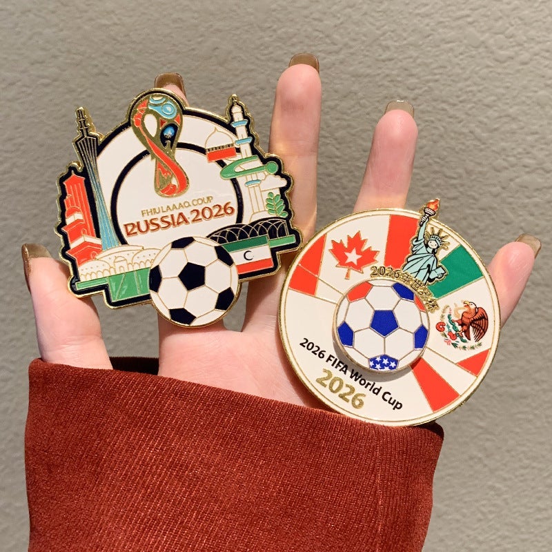 2026 Authentic FIFA World Cup Metal Fridge Magnet - Creative Souvenir Gift, Versatile Magnetic Decor - Image 4