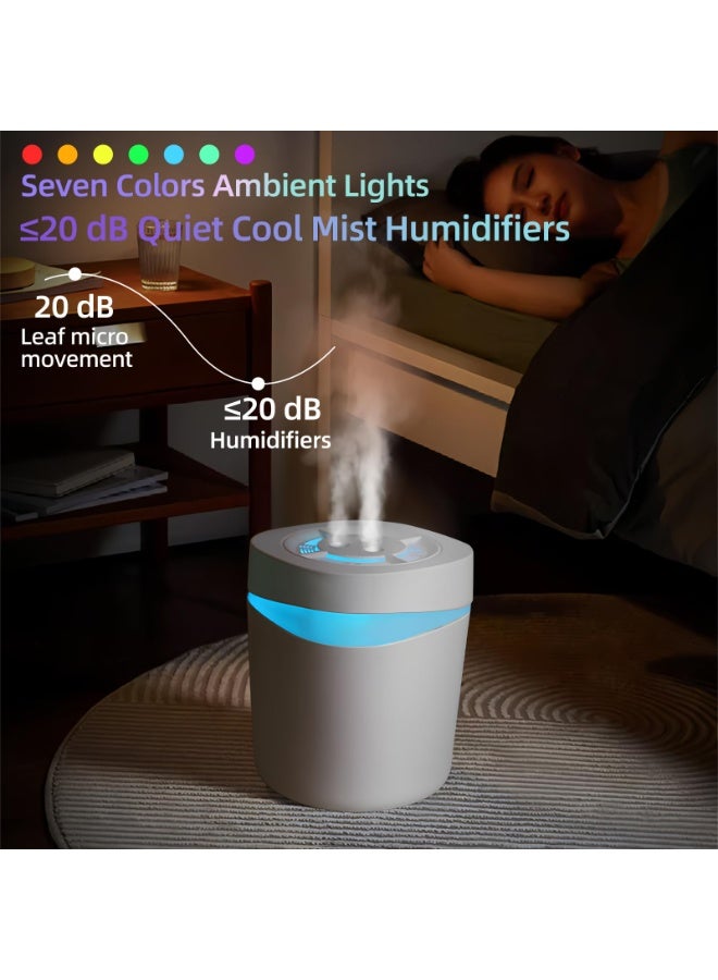 humidifiers for bedroom  Easy to Fill & Clean  Quiet Cool Mist Air Humidifier for Diffuser with Home Baby Nursery & Plants  - Image 2