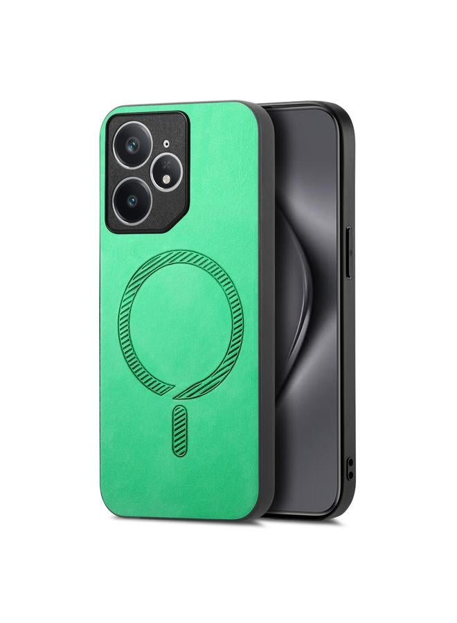 S-TOP Case For Realme Neo7 Retro MagSafe Magnetic PU Back Cover Phone Case - Image 1