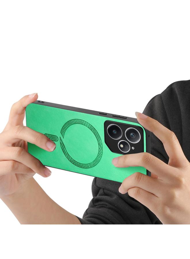 S-TOP Case For Realme Neo7 Retro MagSafe Magnetic PU Back Cover Phone Case - Image 3