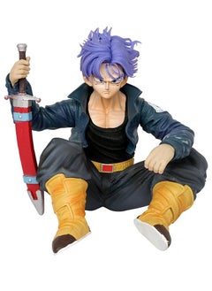 Dragon Ball GK Sitting Pose Trunks with Sword Action Figure Anime Merchandise Display Model, 14cm