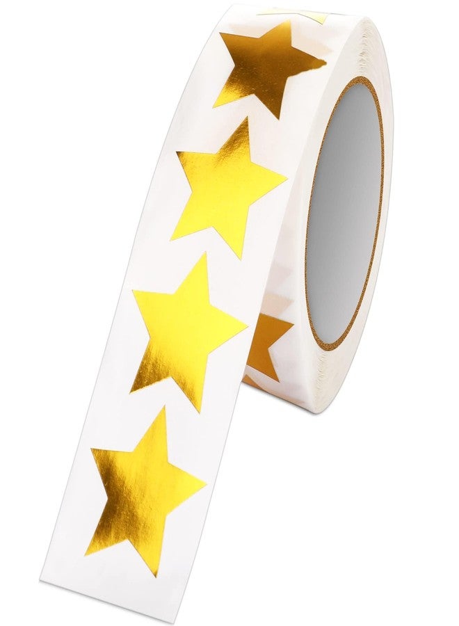 SANNIX Gold Star Stickers,1 Inch Gold Star Stickers for Kids Reward Self Adhesive Metallic Foil Labels 500Pcs Stars Sticker for DIY Crafts Classroom Teachers Supplies - Image 1