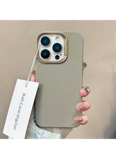 Exotic Silicone Case for iPhone 15 Pro Max - Shockproof Metal Camera Protection - Grey  - Image 1