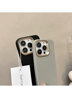 Exotic Silicone Case for iPhone 15 Pro Max - Shockproof Metal Camera Protection - Grey  - Image 3