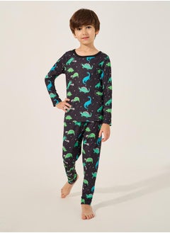 Styli All-Over Print T-Shirt and Pyjama Set  - Image 1