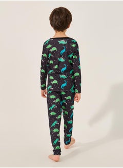 Styli All-Over Print T-Shirt and Pyjama Set  - Image 5